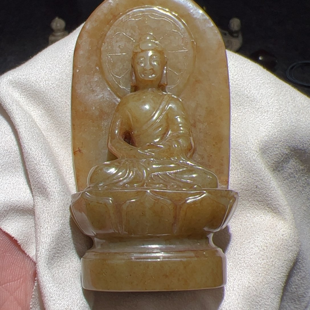 和田玉未镶嵌挂件九*居