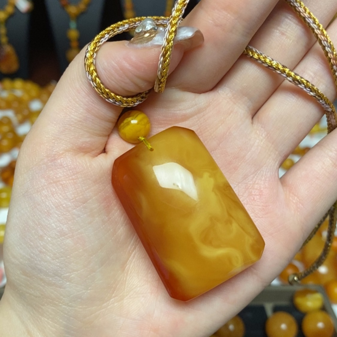 【闪购商品】蜜蜡颈饰未镶嵌项链