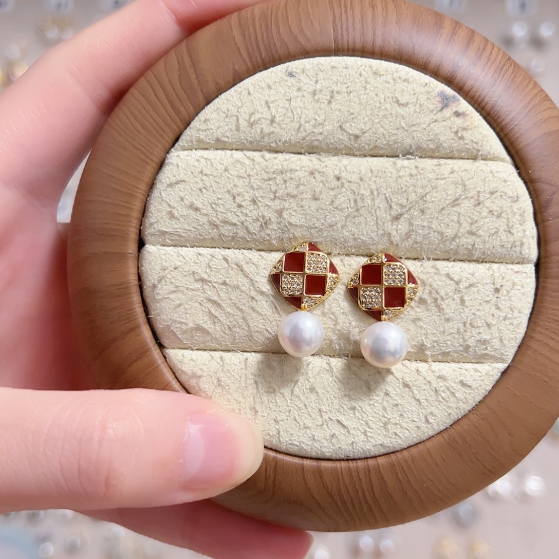 淡水珍珠银S925镶嵌原创手作