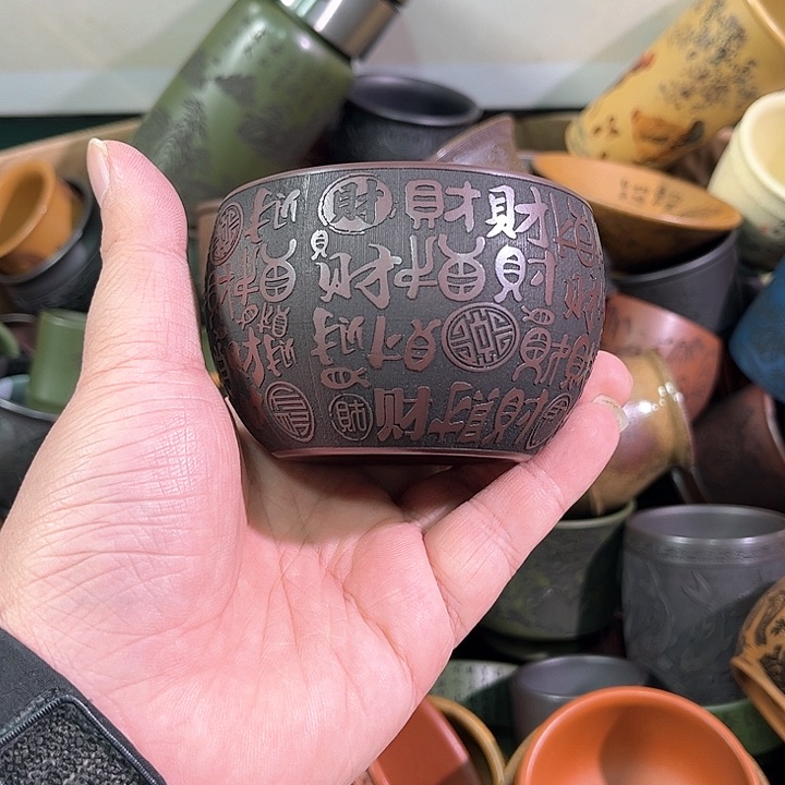 茶杯紫砂全手工紫砂主人杯