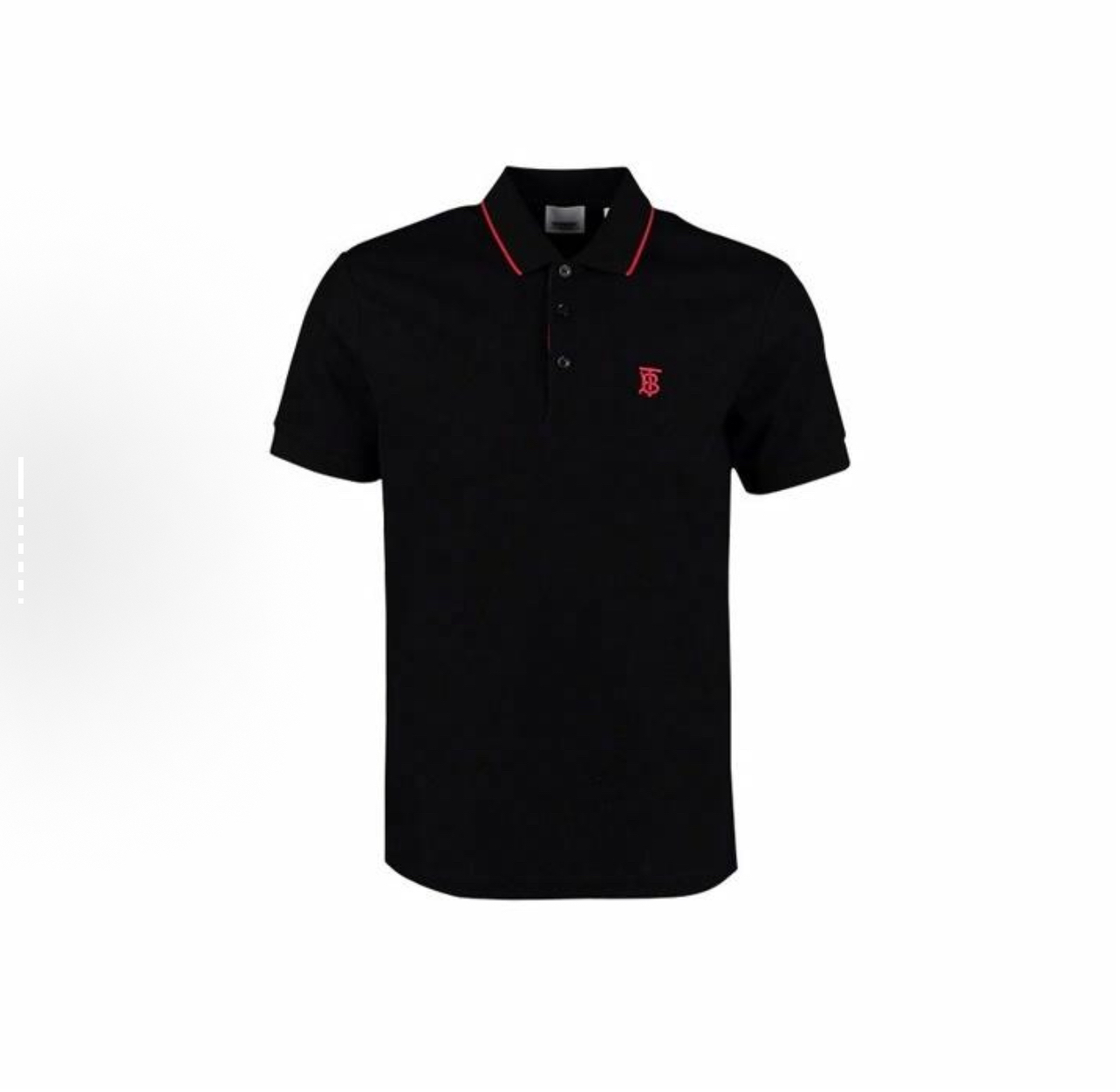 99新 BURBERRY/博柏利 撞色字母刺绣短袖Polo衫/尺码XS/8204