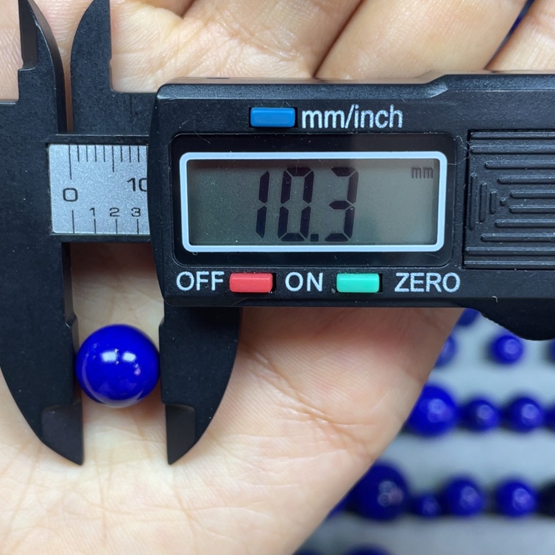 青金石10mm单珠未镶嵌长*