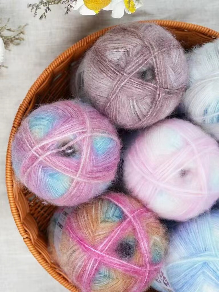 【贝朵儿】601-800多款链接手工编织马海毛花式线绒毛毛线团