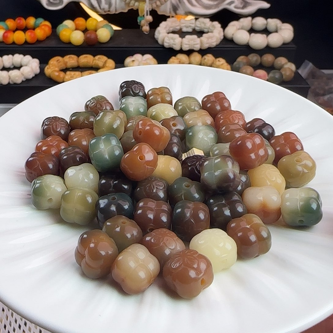 菩提根/象牙果吊坠卡12.5敦煌柿子100颗