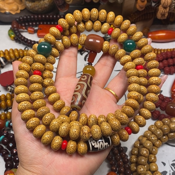 星月菩提吊坠黄金籽12.5