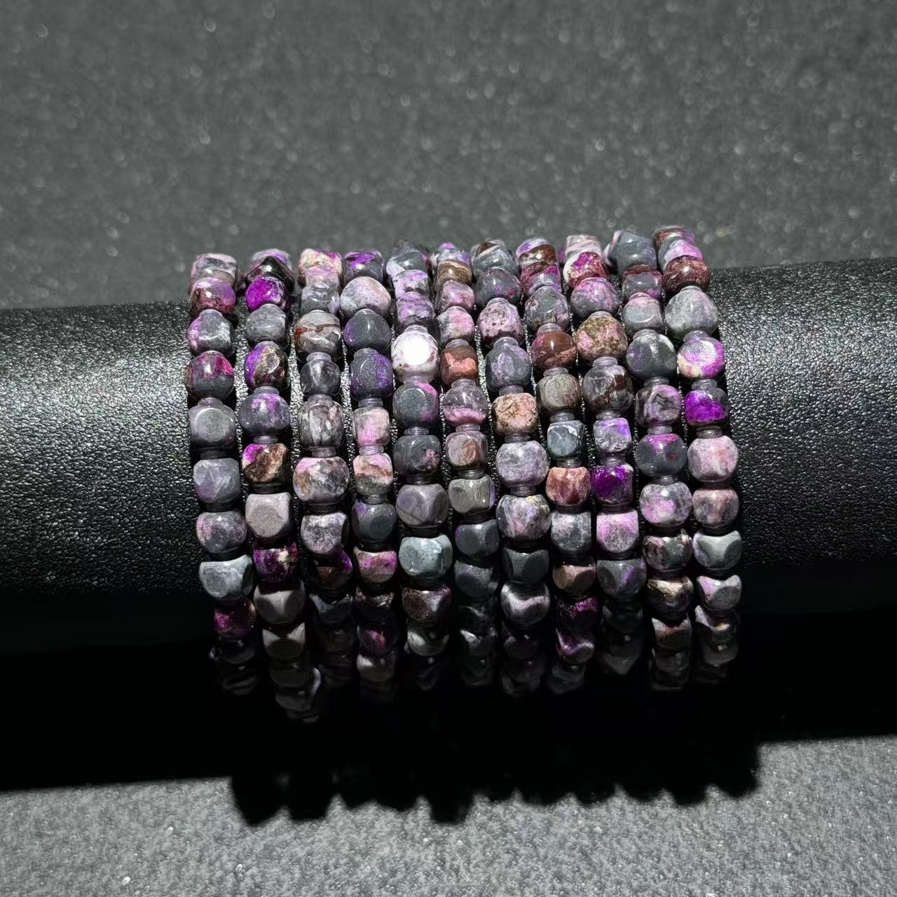 【祁恩珠宝】桃红丝绒舒俱来单圈DS081502-多样性发其一