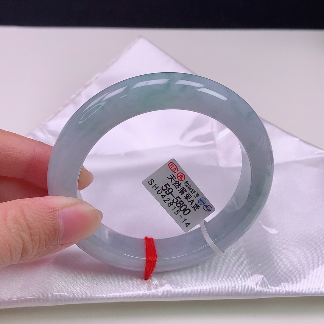 翡翠手镯未镶嵌59正圈