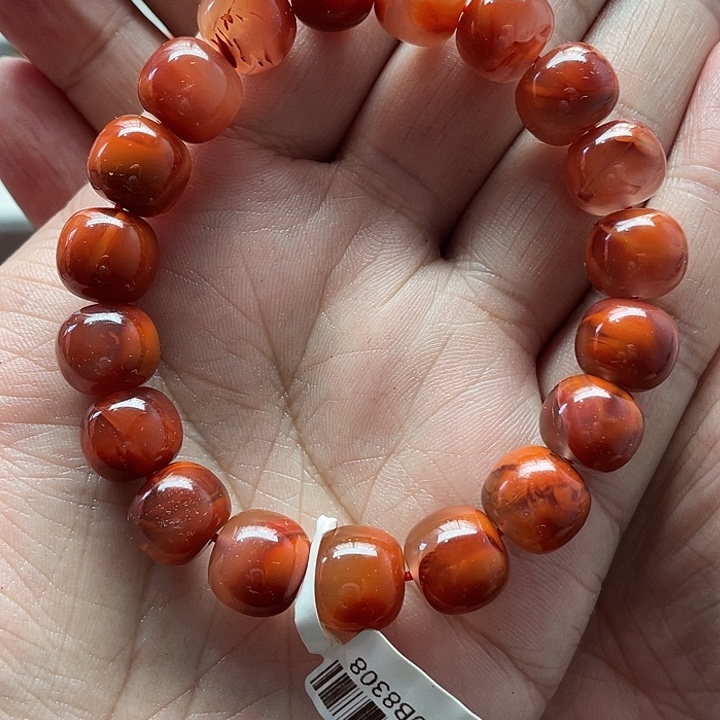 开***活南红玛瑙未镶嵌手串