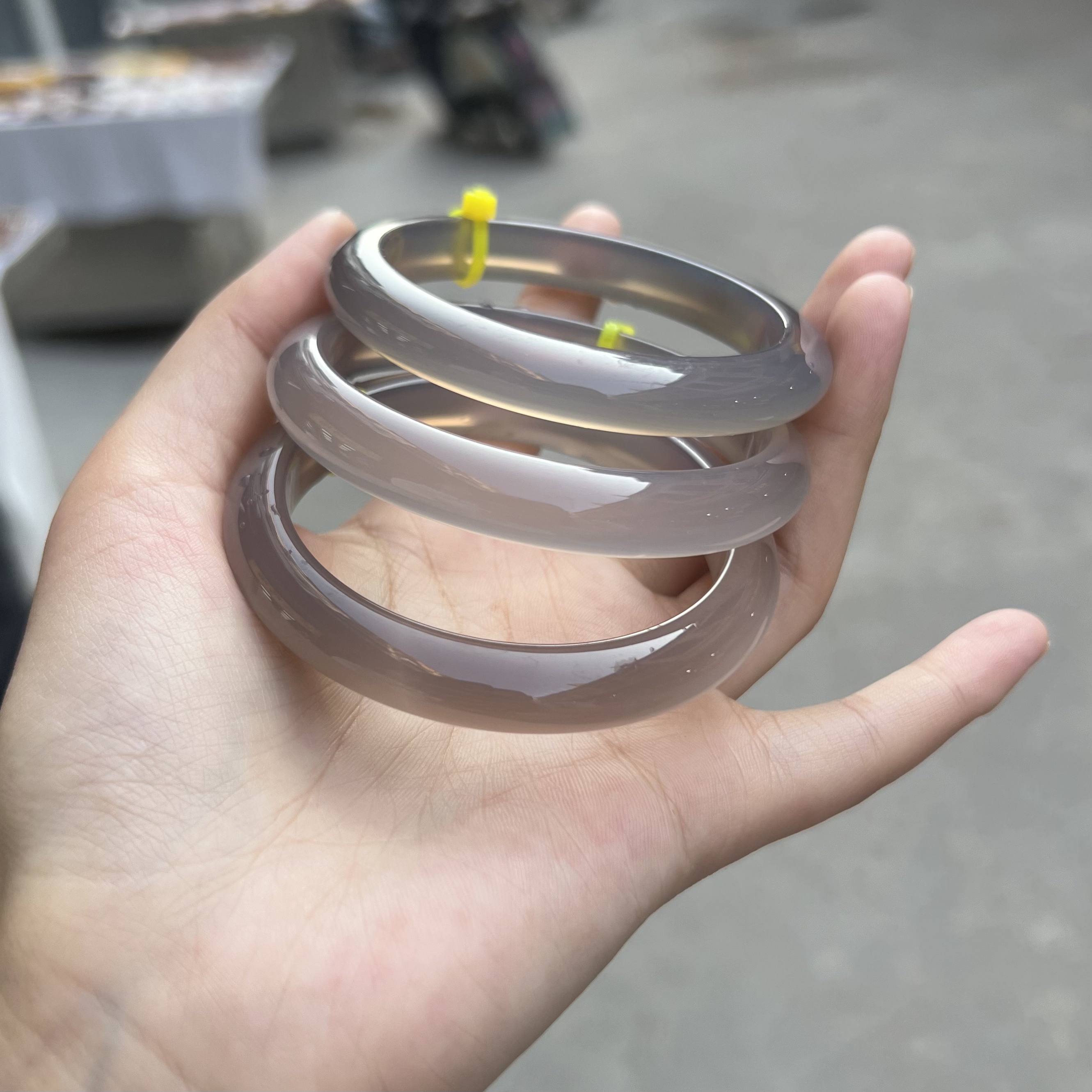 高冰玛瑙手镯50到62下单备注圈口多样性发货拍一发一