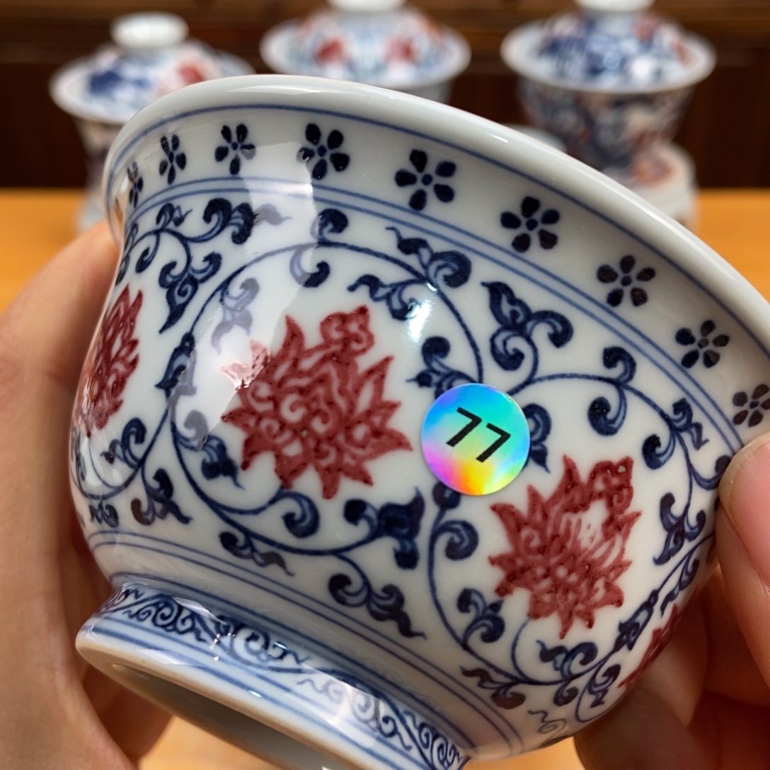 手绘现代茶具非古董