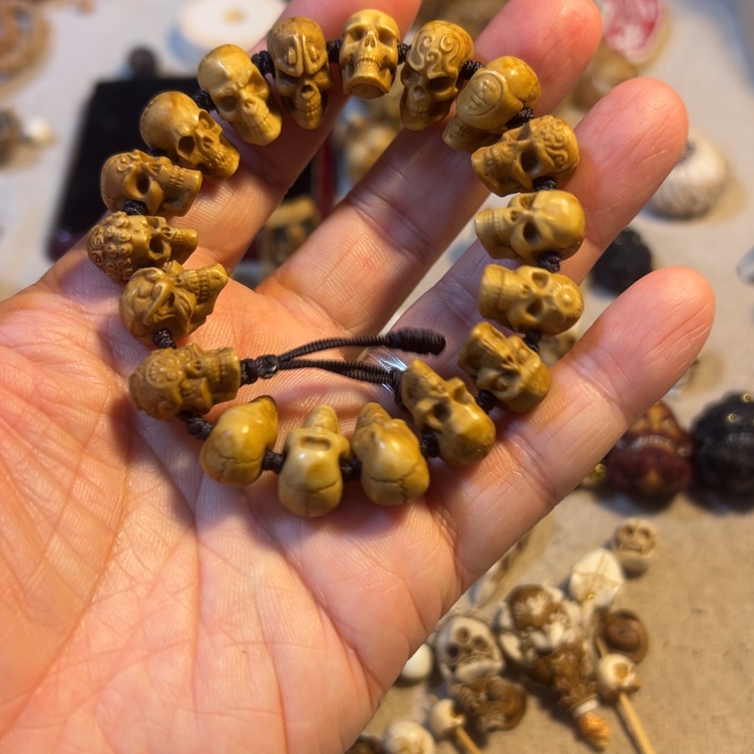 安***若鹿骨手串/手链10十八籽骷髅手串