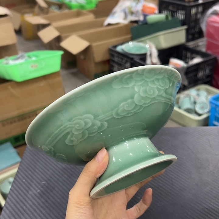 斋***斋龙泉云间青瓷小米茶器