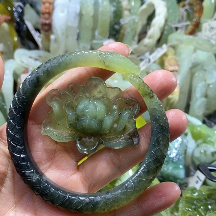 未镶嵌岫玉岫玉手镯60