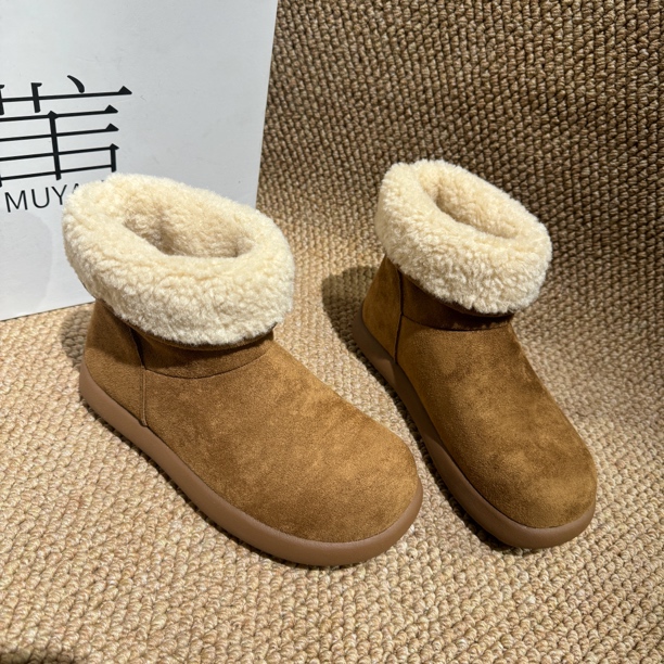 【觅而】冬季新款加绒小土豆雪地靴5C-6