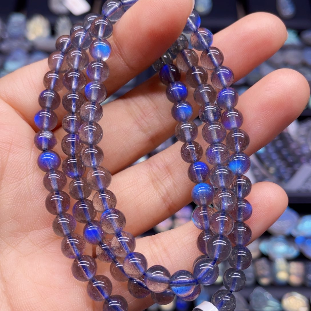 长石手串未镶嵌6.1左右