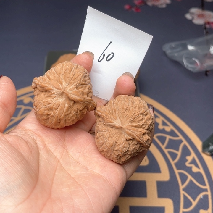 文玩核桃把件40南瓜墩