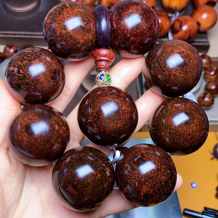 花梨木类手串/手链黄花梨风化料老挝花梨土埋料3.5