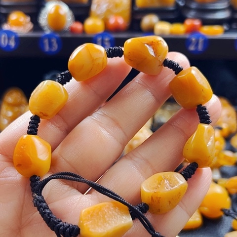 田黄石田黄石原石手串