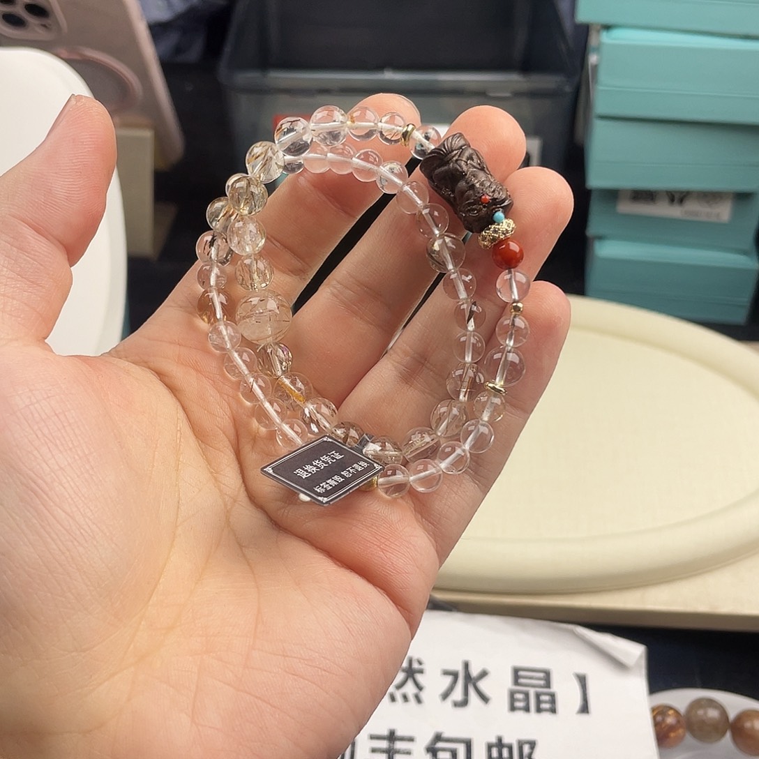 手链水晶银S925镶嵌