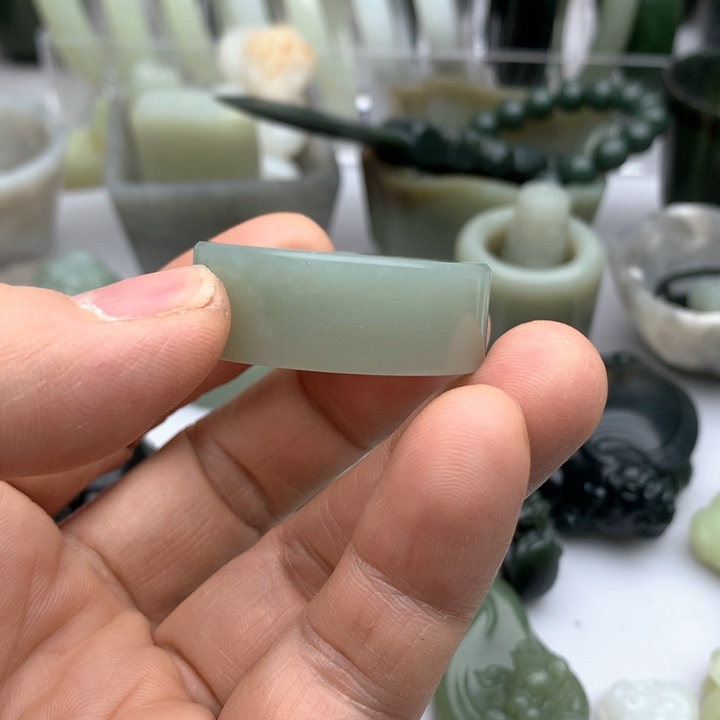 和田玉板指未镶嵌大*