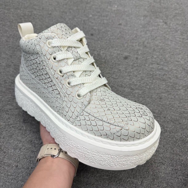 16303-8-白色-羊毛大棉-稀有皮-男士休闲鞋