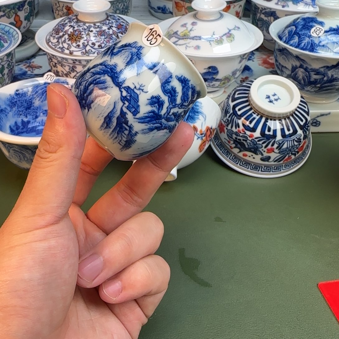 165 彦祖纯手工手绘茶具