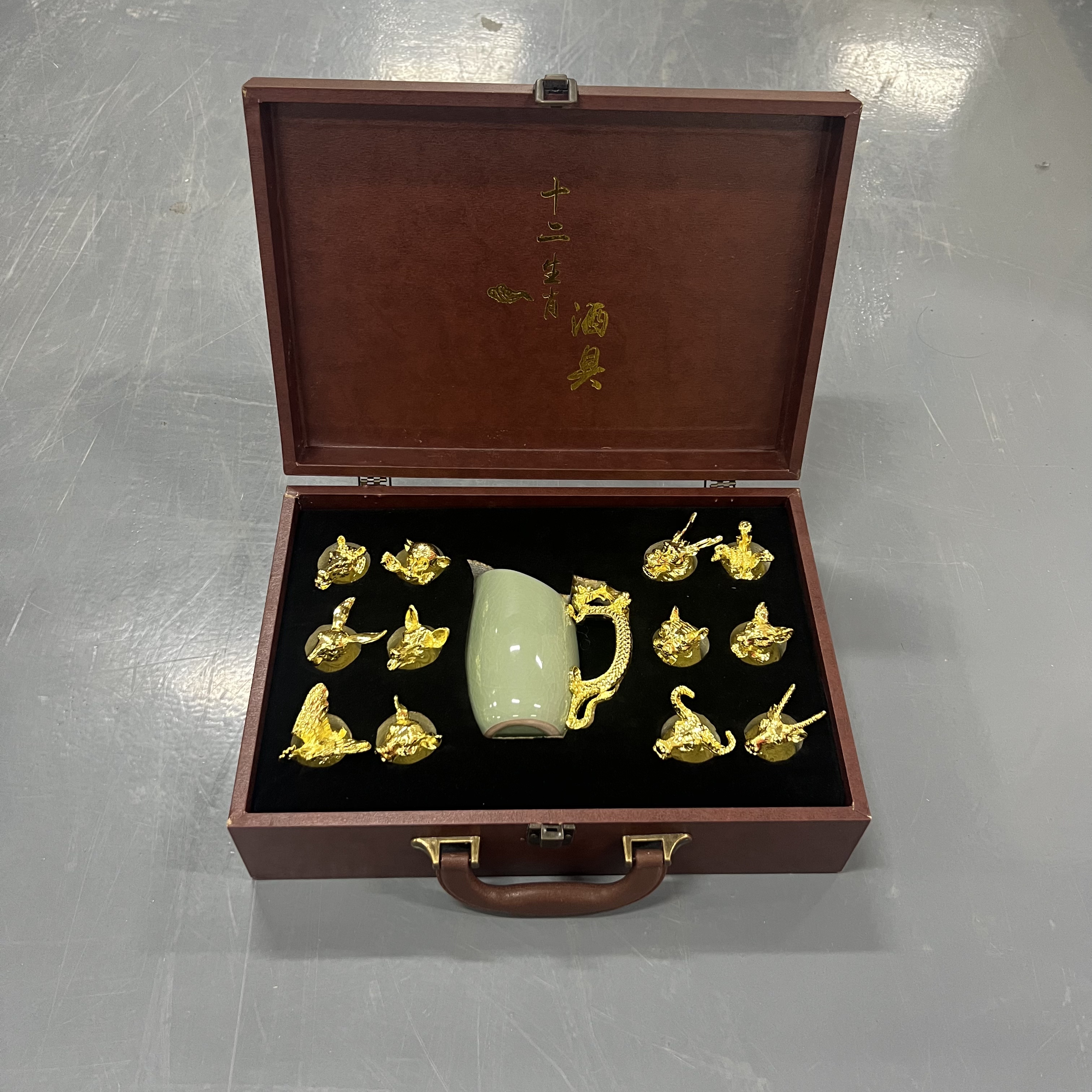 【主播补贴】绿色十二生肖酒具TT