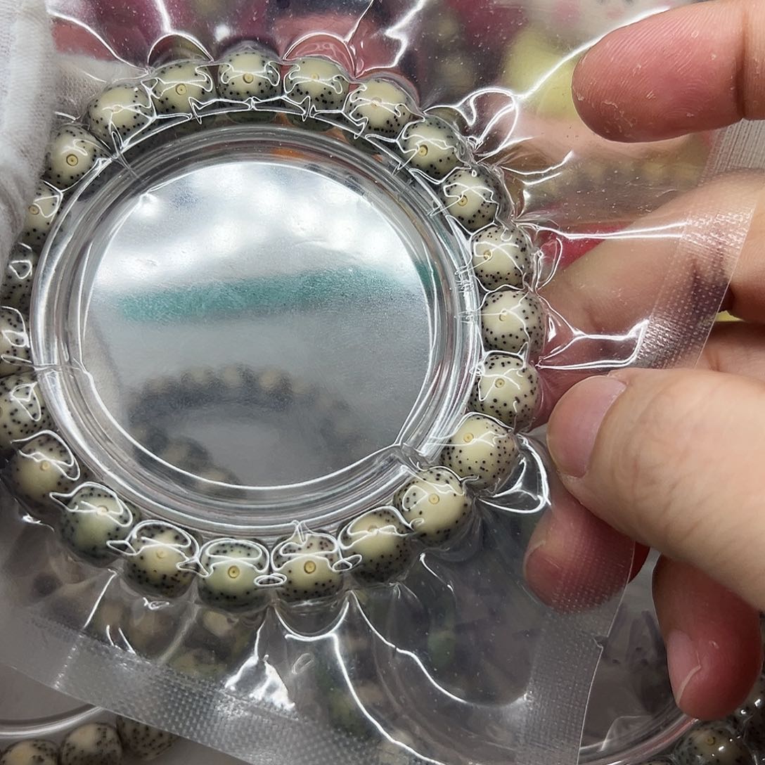 一***。星月菩提吊坠10×9绿包白大眼睛黄金瞳14