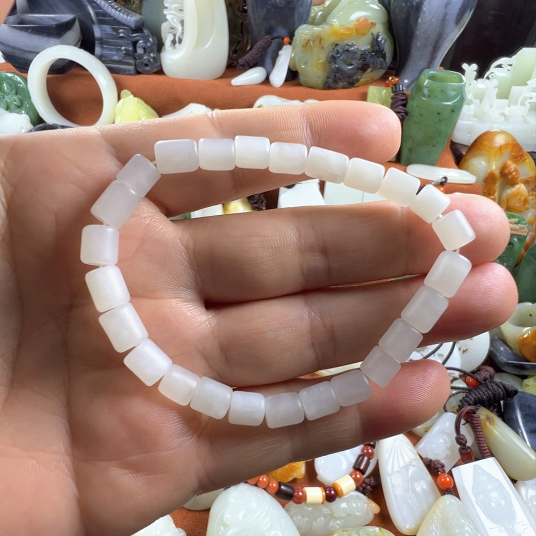 和田玉（白玉）颈饰未镶嵌