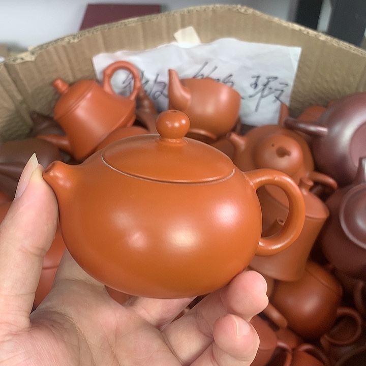 茶壶紫砂原矿朱泥茶壶茶具家用120