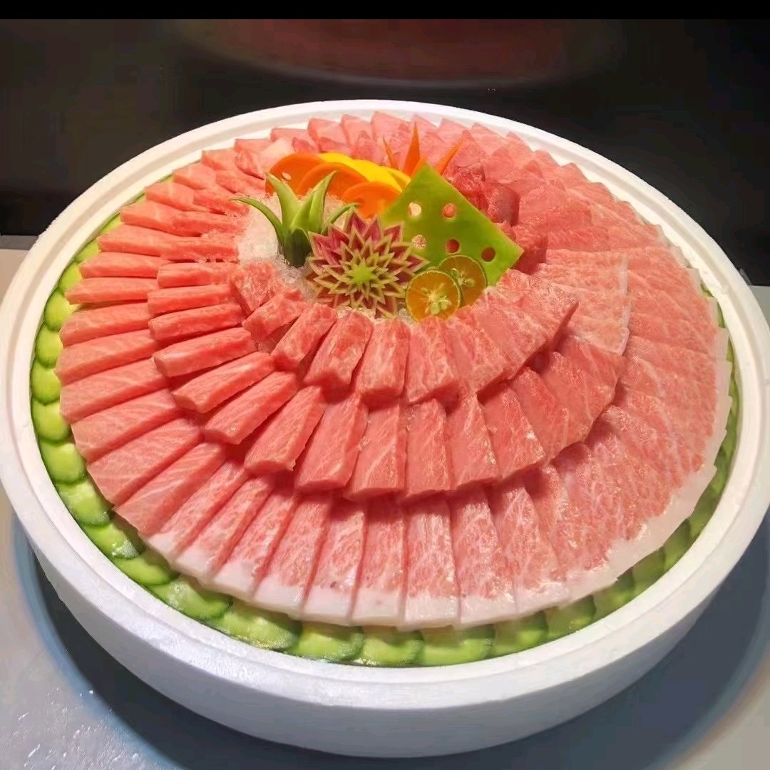 正宗蓝鳍金枪鱼鱼大腹2斤装，刺身中的劳斯莱斯，无法比拟，金枪鱼油香四溢