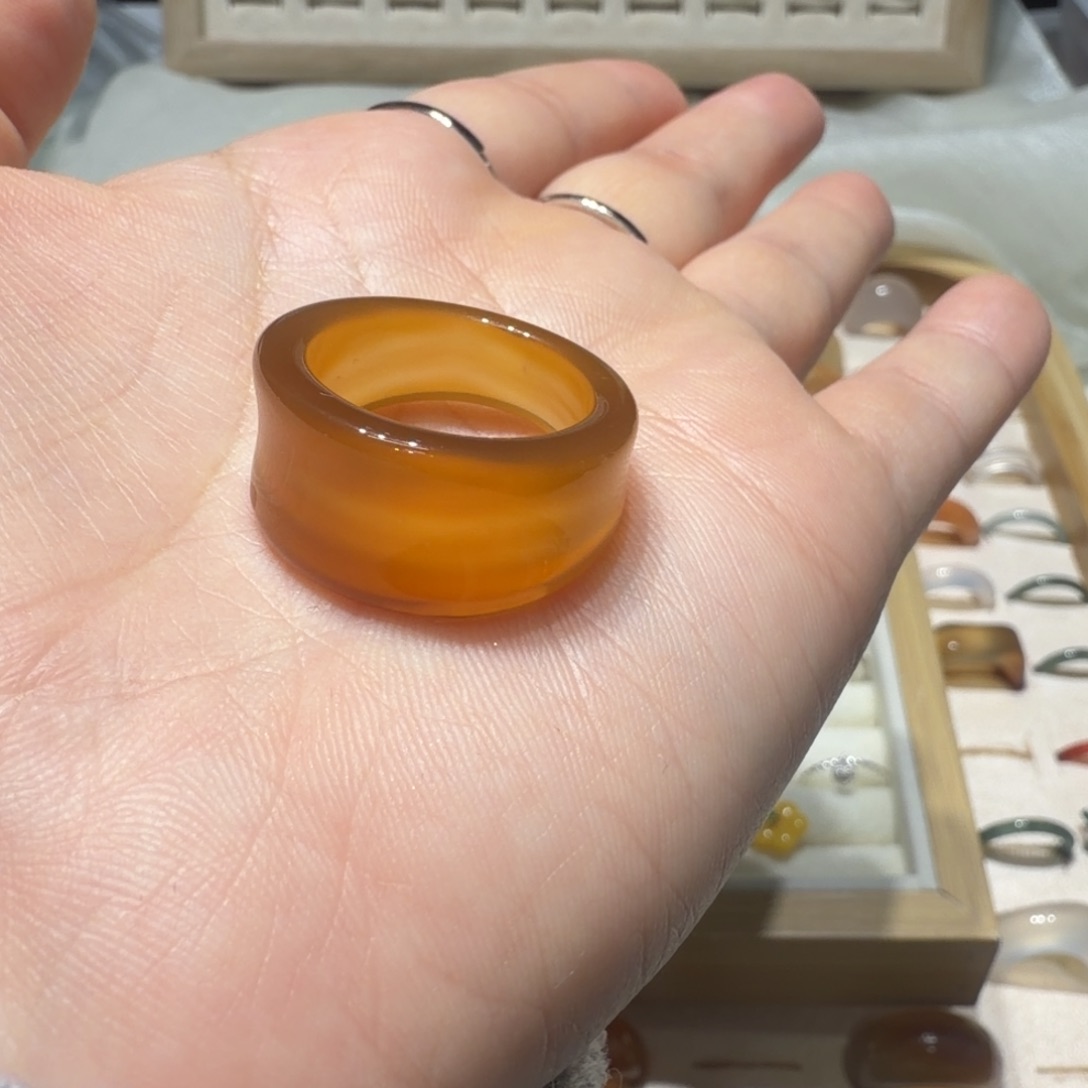 袁***️玛瑙/玉髓未镶嵌戒指
