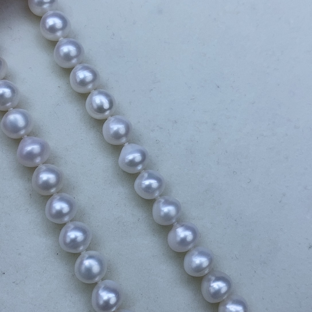 淡水珍珠颈饰未镶嵌9冷白