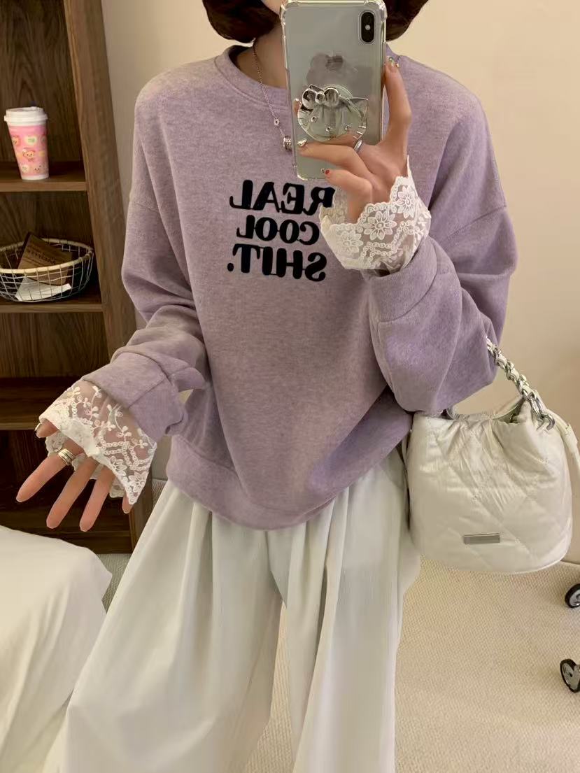 （静静家）秋季新品宽松卫衣女