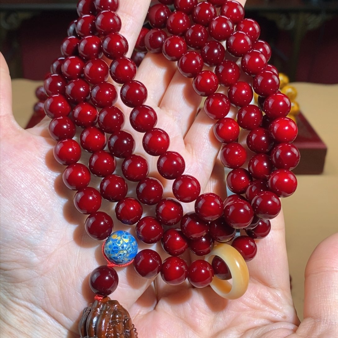 贝壳杉帝王血龙木1.0//108颗千年