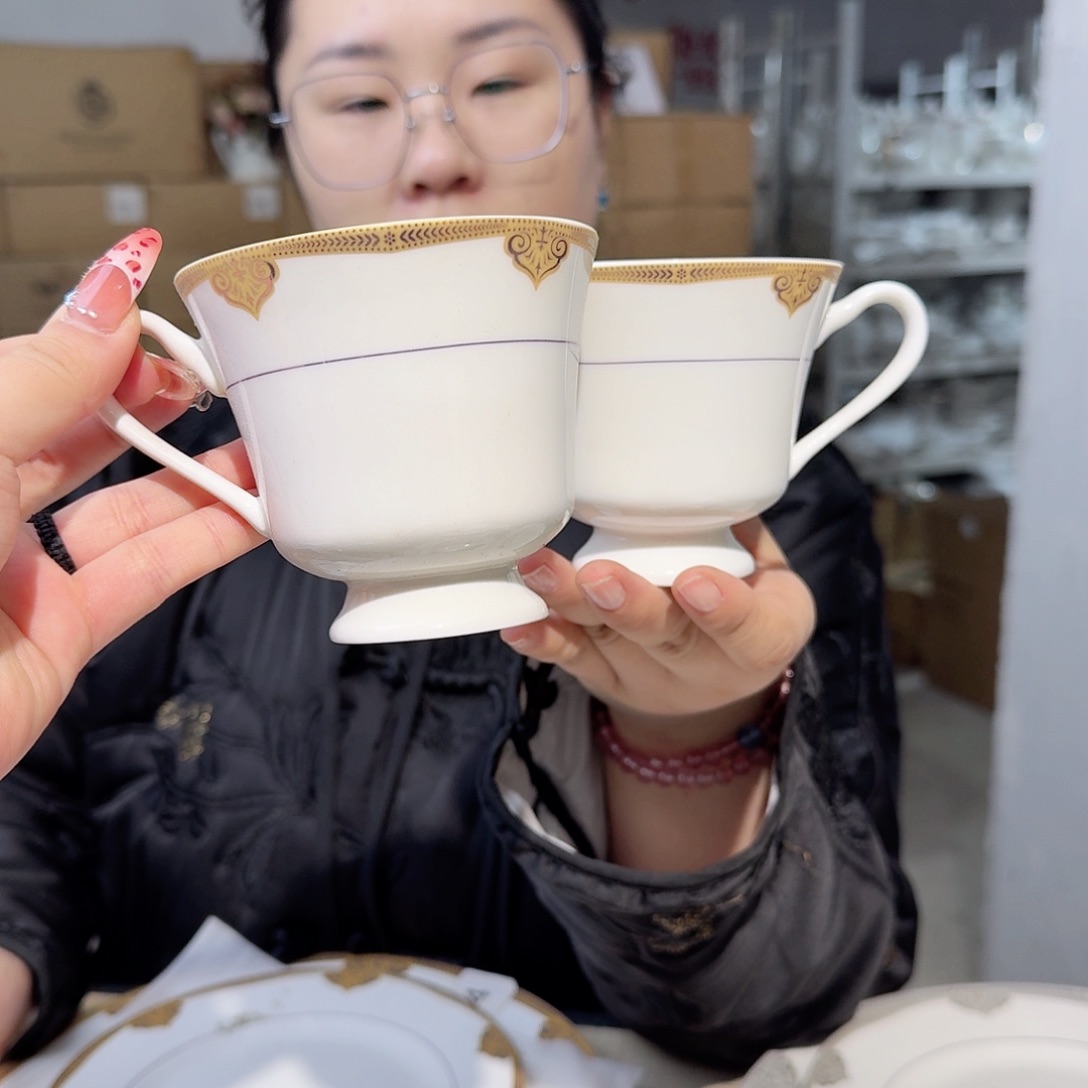 瓷浮力2只200ml咖啡杯浮力