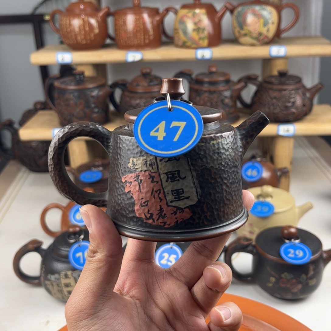 壶150cc 建水紫陶全手工制作，老匠人传承手艺