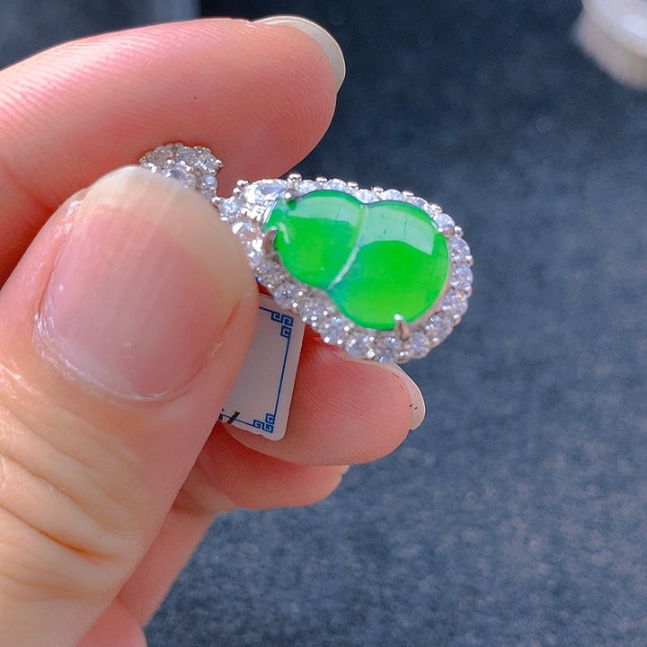 【闪购商品】翡翠银S925镶嵌颈饰翡翠