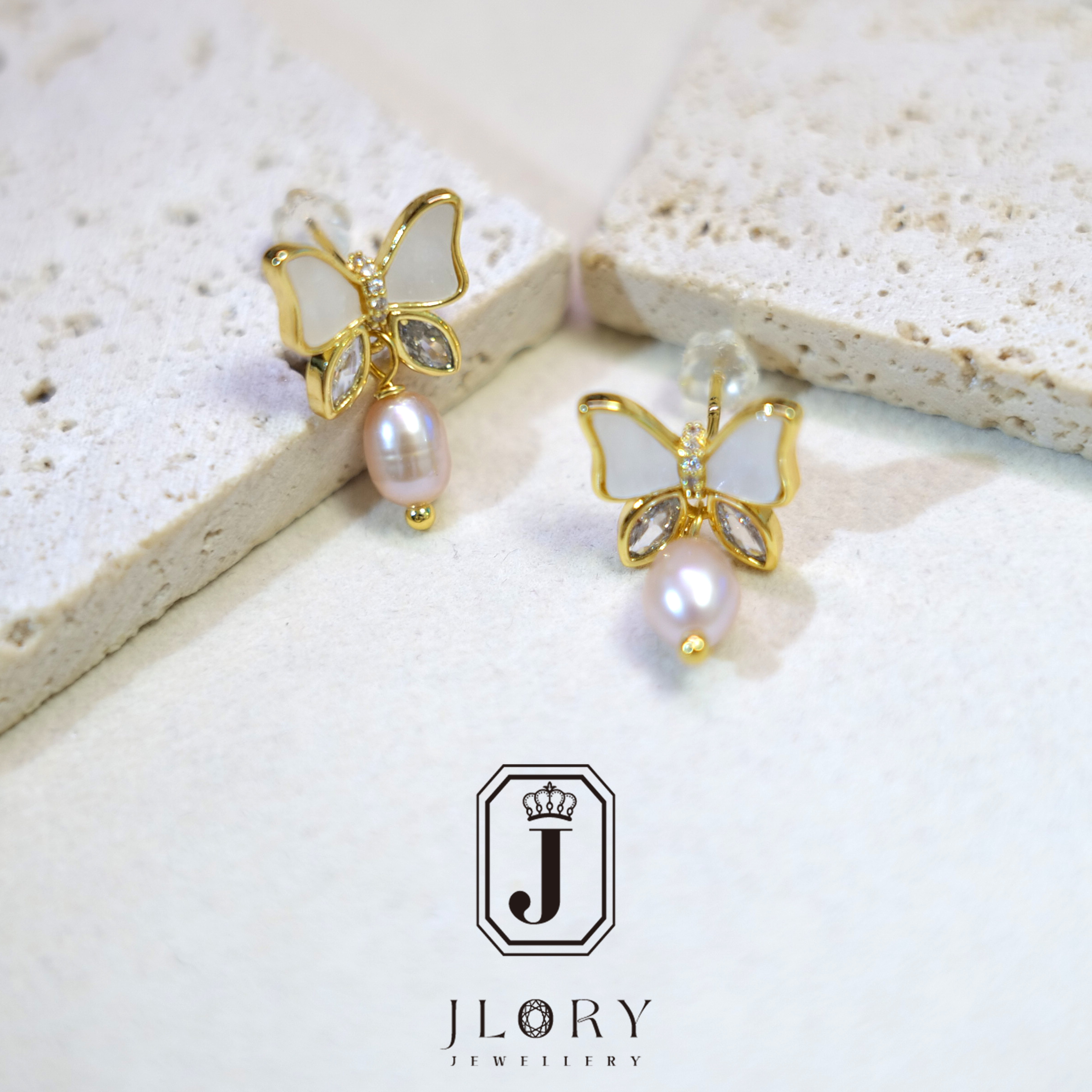 Cu 天然淡水耳饰  福利品 047