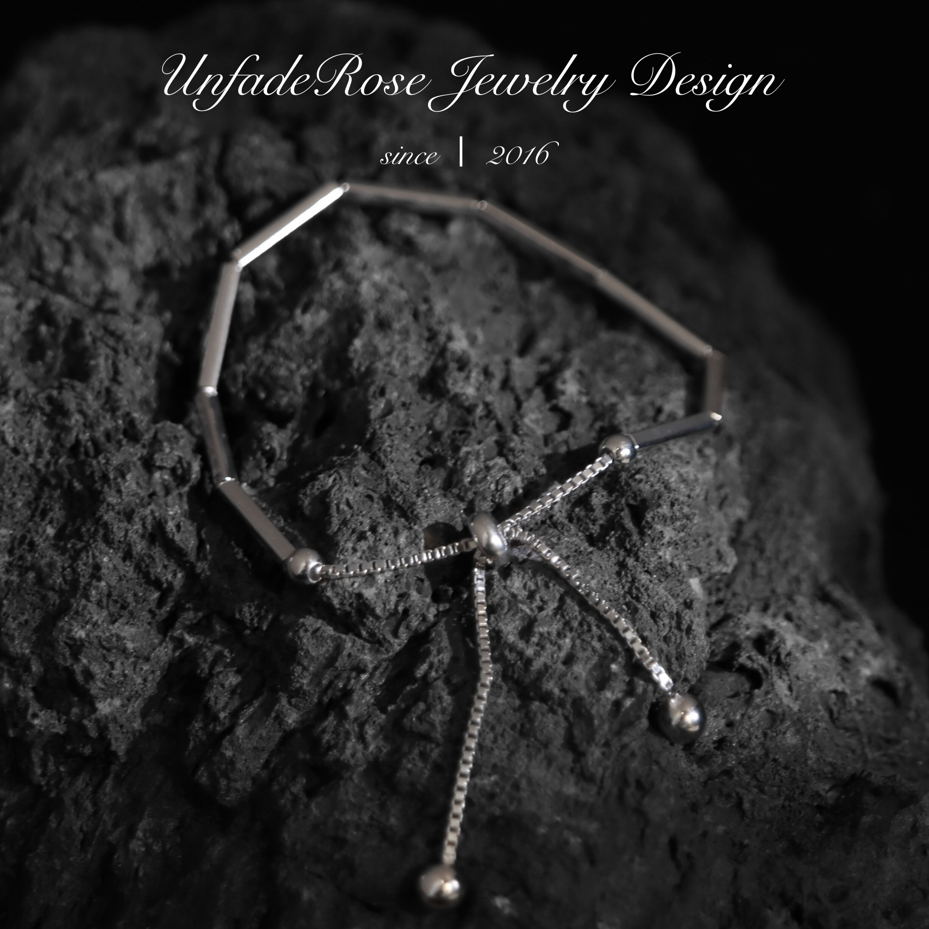 UNFADE ROSE 925银手链 925银极简可抽拉手链 T030G
