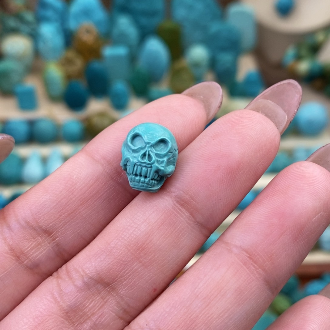 绿松石珠宝奇石未镶嵌陌*、