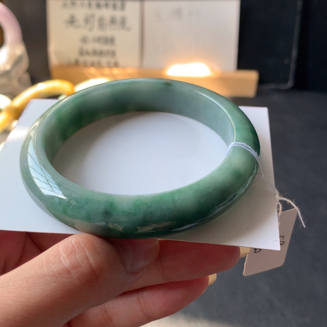 翡翠未镶嵌手镯27号59.6-12.7-8.8