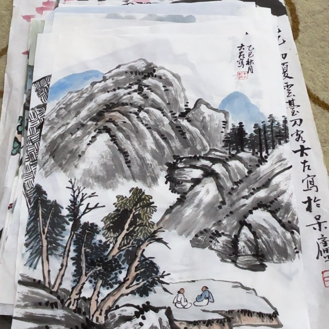 国画国画左庭强老师作品刘