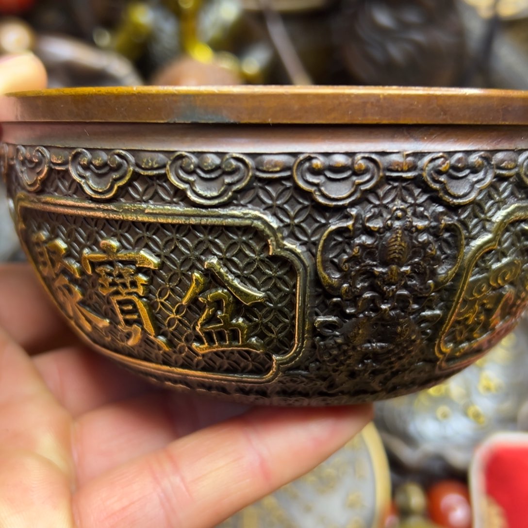 铜摆件欢迎欢迎你