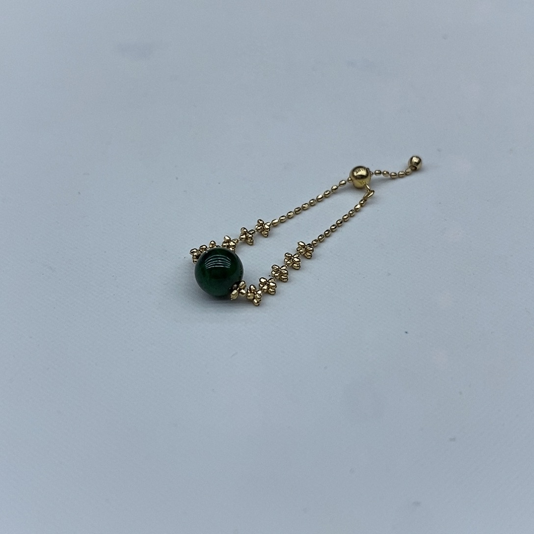 翡翠18K金镶嵌戒指翡翠戒指