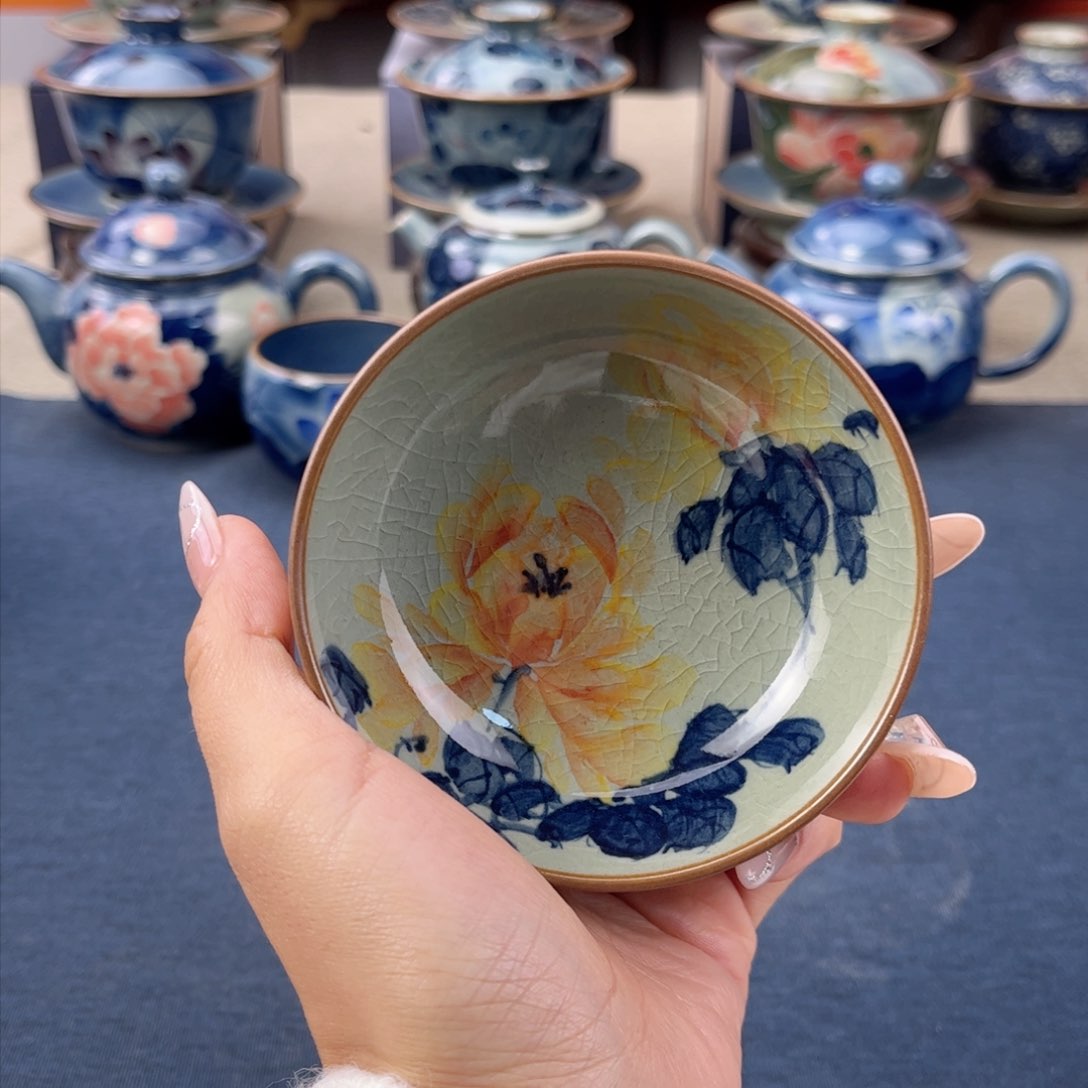 杯景德镇手绘手工茶具