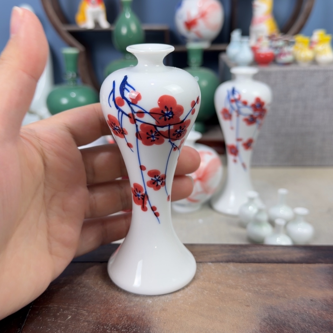 陶瓷手工小花器摆件