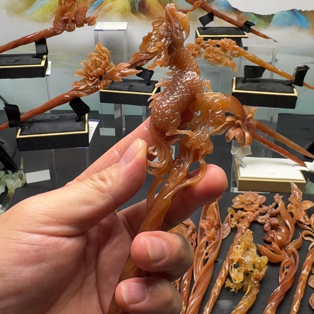 岫玉发饰未镶嵌佛***、