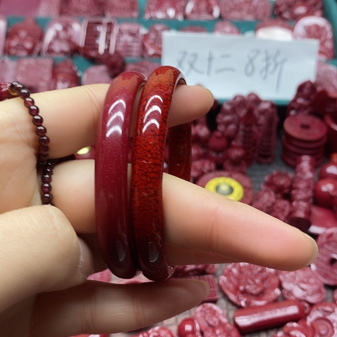 天然辰砂朱砂手镯
