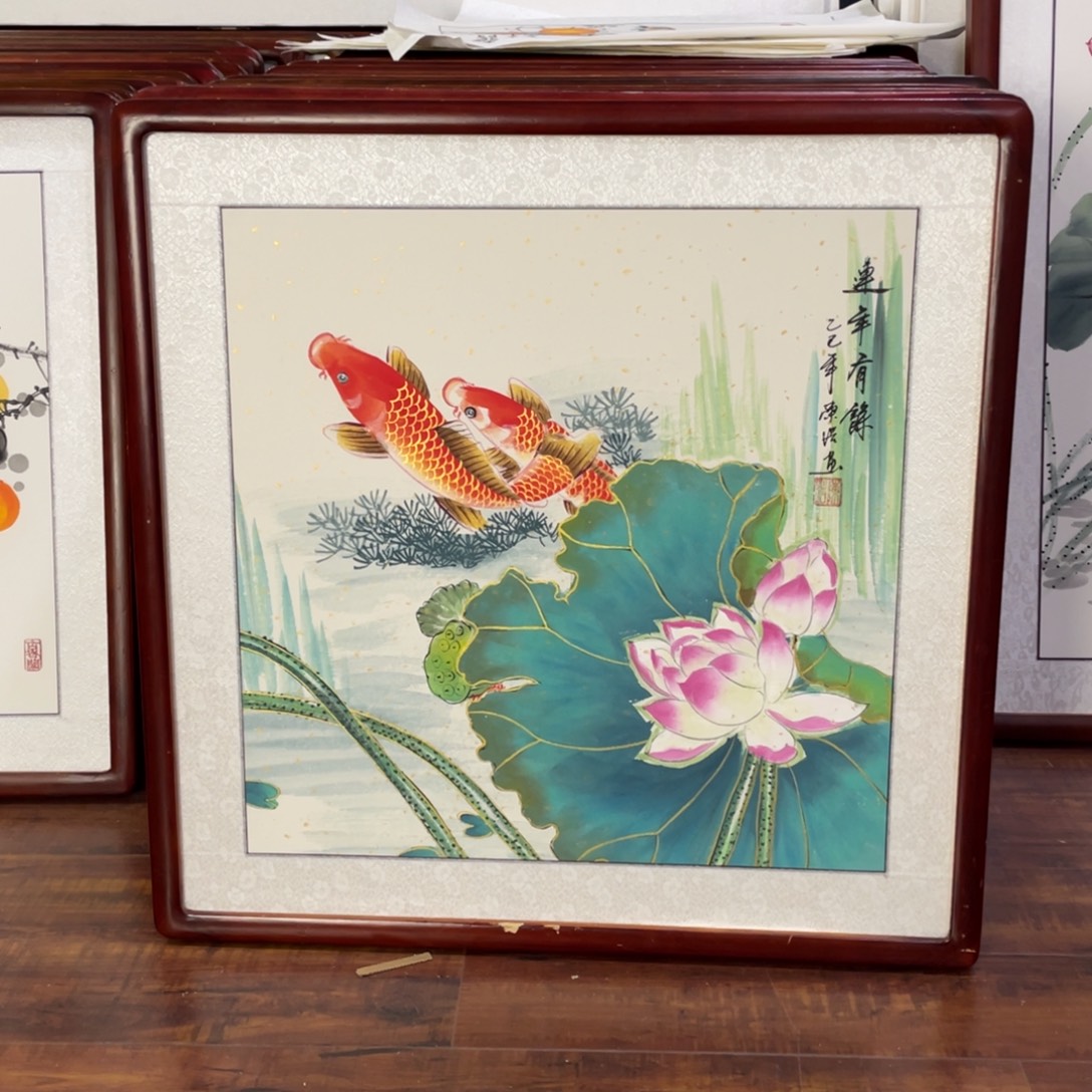 国画带框尺寸63*63厘米